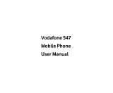 ZTE Vodafone 547 Vodafone User manual