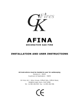CK Fires Afina Inset DGF User manual