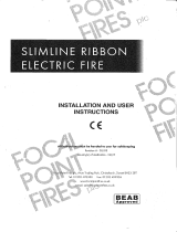 Focal Point Slimline Ribbon Electric Fires User manual