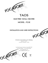 Focal Point Taos Wall-Mounted Electric User manual