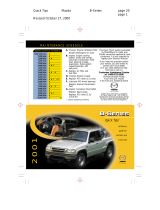 Mazda B4000 4WD 2001 Quick Tips