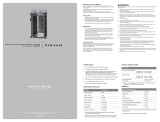 Matrix AURA Series User manual