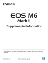 Canon EOS M6 Mark II User manual