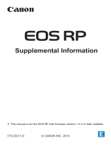 Canon EOS RP Owner's manual