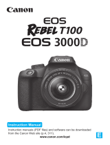 Canon EOS Rebel T100 User manual