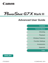 Canon PowerShot G7 X Mark III Video Creator Kit User guide