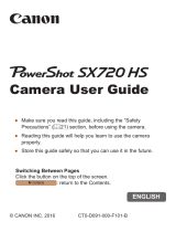 Canon PowerShot SX720 HS User guide