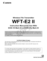 Canon Wireless File Transmitter WFT-E2 II A User manual