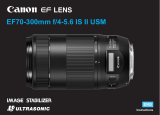 Canon EF 70-300mm f/4-5.6 IS II USM User manual