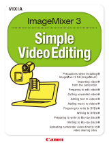 Canon VIXIA ImageMixer 3 SE Owner's manual