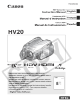 Canon VIXIA HV20 User manual