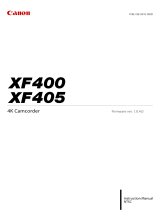 Canon XF400 User manual