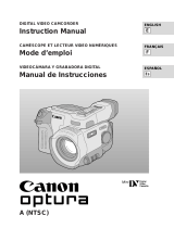 Canon OPTURA A Owner's manual