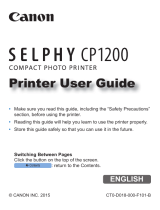 Canon SELPHY CP1200 User guide