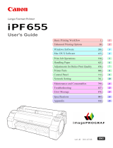 Canon imagePROGRAF iPF655 User manual