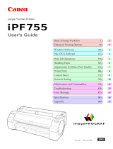 Canon imagePROGRAF iPF755 MFP User manual
