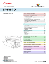 Canon IMAGEPROGRAF IPF840 User guide