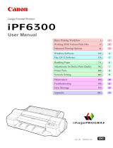 Canon imagePROGRAF iPF6300 User manual