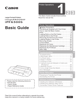 Canon imagePROGRAF iPF6300S Owner's manual