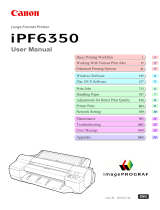 Canon imagePROGRAF iPF6350 User manual