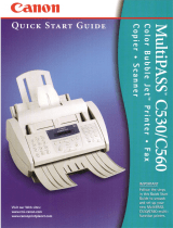 Canon MultiPass C560 Owner's manual