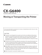Canon CX-G6400 4'' Inkjet Card Printer Owner's manual