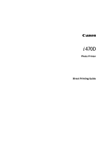Canon i470D Owner's manual
