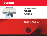 Canon S450 User manual
