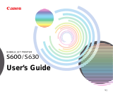 Canon Bubble Jet S600 User manual
