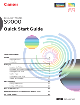 Canon S9000 Quick start guide
