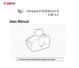 Canon imageFORMULA CR-L1 User manual
