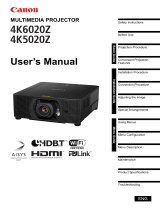 Canon REALiS LCOS 4K5020Z User manual