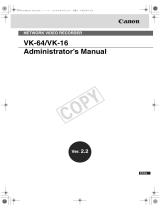 Canon VK-16 Owner's manual