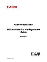Canon Authorized Send Owner's manual