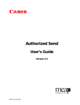 Canon Authorized Send Owner's manual