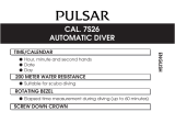 Pulsar 7S26 Operating instructions