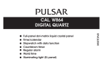 Pulsar W864 Operating instructions