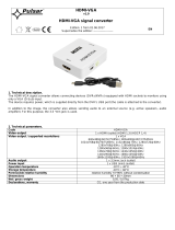 Pulsar HDMI-VGA Operating instructions
