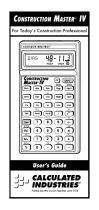 Calculated IndustriesConstruction Master IV