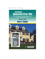 Calculated Industries QUALIFIER PLUS IIx User guide