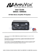 AmpliVox S805A User manual