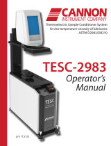 Cannon Thermo-electric Sample Conditioner (TESC) Owner's manual
