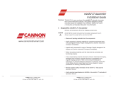 Cannon miniAV®-LT Installation guide