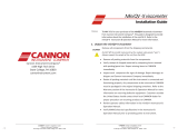 Cannon miniQV®-X Installation guide