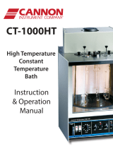 Cannon CT-1000HTF CONS TEMP BATH 240V 220-240 VAC 50/60 Hz Owner's manual