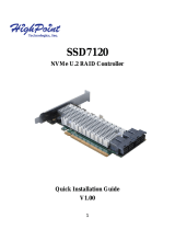 Highpoint SSD7120 Quick Installation Guide