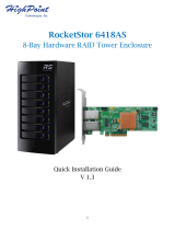 Highpoint RocketStor 6414AS Quick Installation Guide