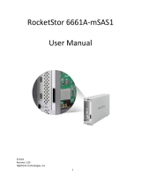 Highpoint RocketStor 6661A-mSAS1 User manual