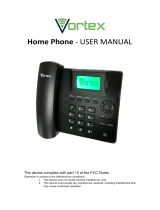 Vortex Home Phone  User manual