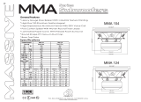 Massive Audio MMA124 User manual